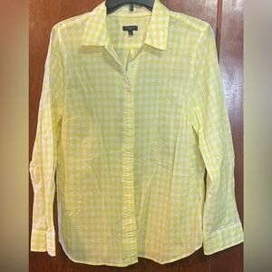 NWOT Talbots Checkered Blouse